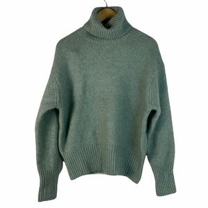 Zara Women Turtle Neck Mint Sweater Size S
